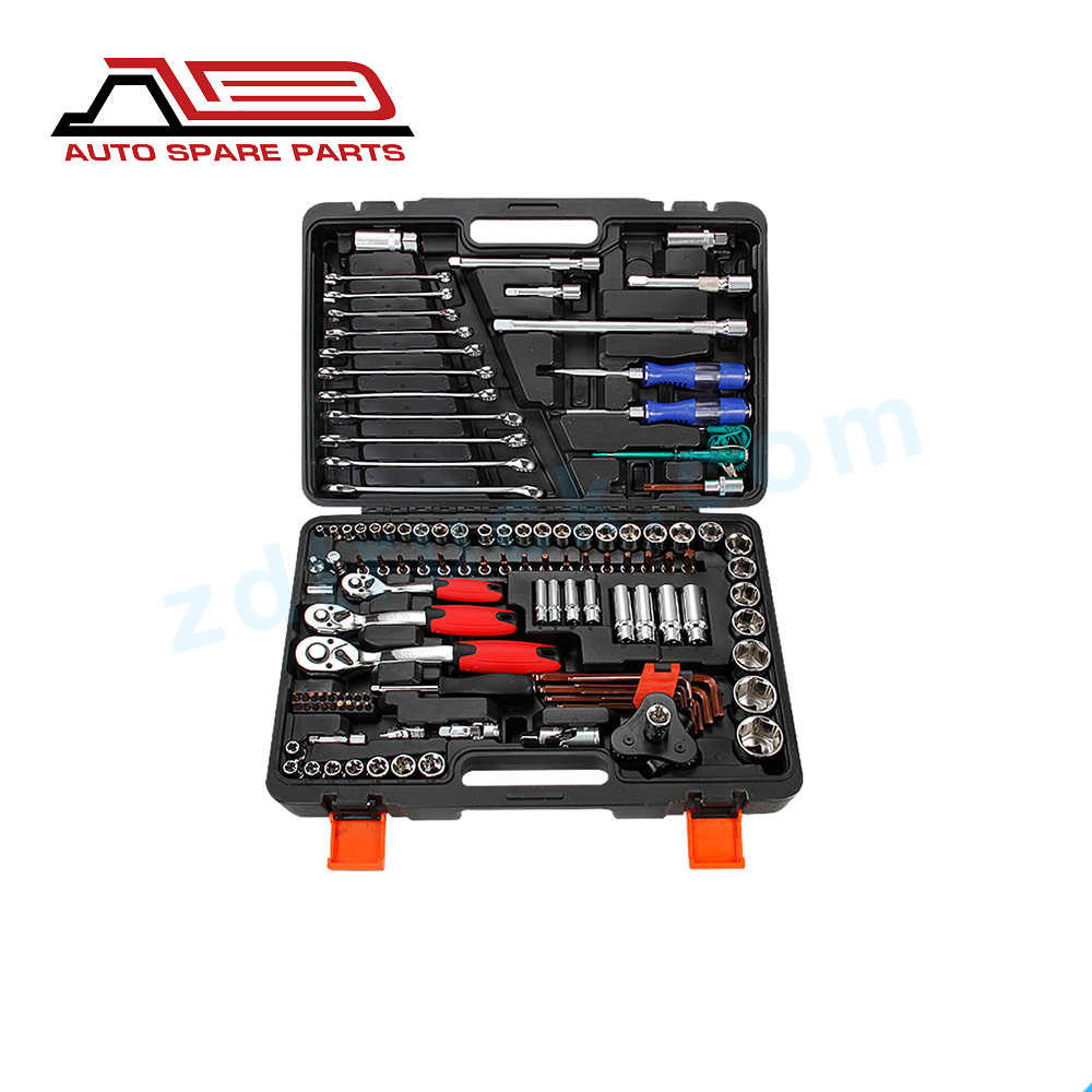121PCS Kit Car Repair Sockets Set Hand Tool Sets Combination Socket Wrench Set with Plastic Toolbox
